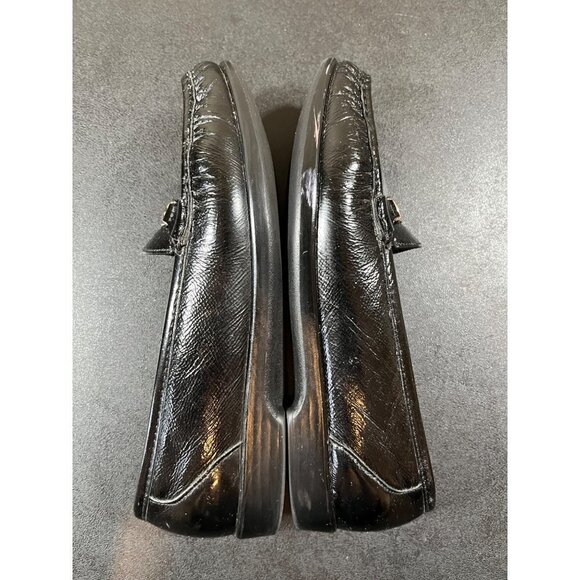SAS Metro P Tripad Comfort Black Patent Leather Slip On Loafers Horse Bit 8.5 M - Picture 6 of 10